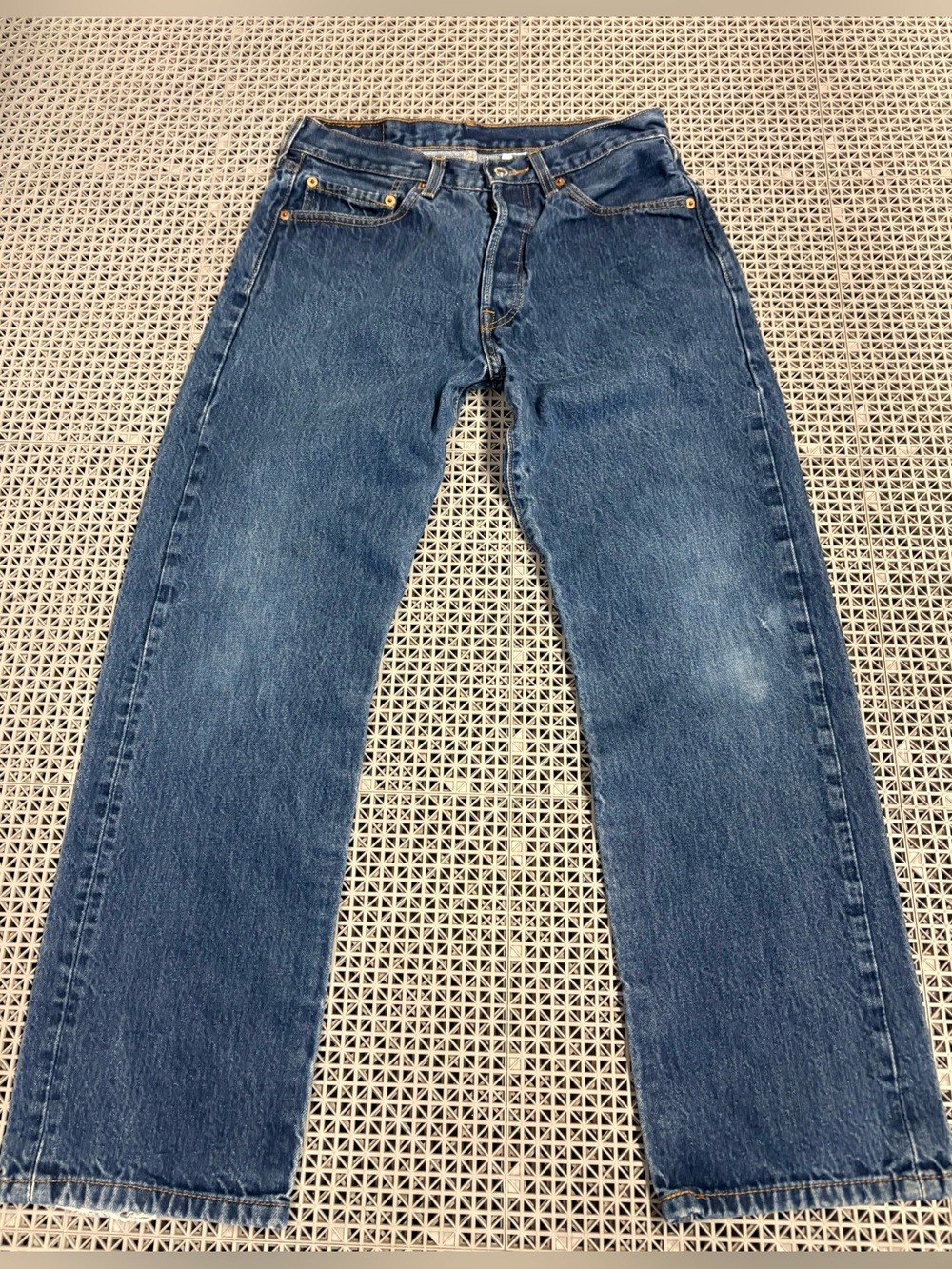 Vintage Y2K Levi's 501 Dark Wash Blue Jeans